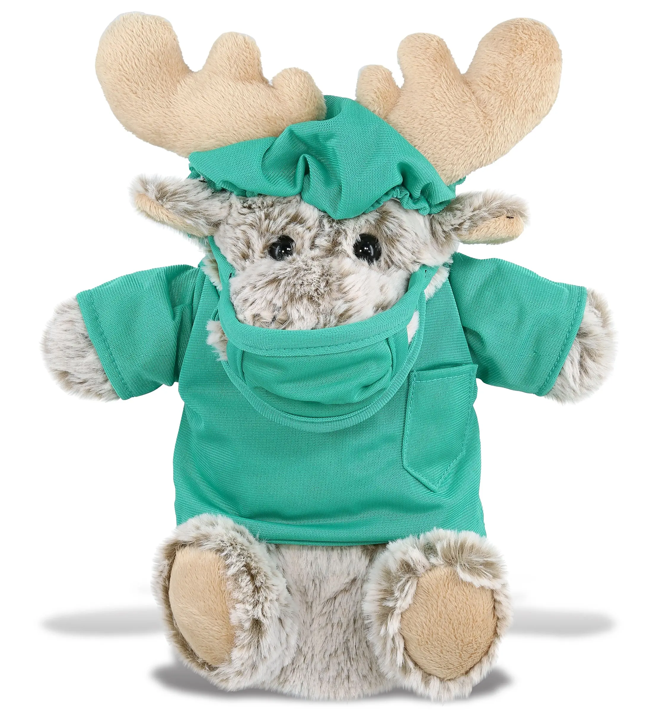 PLUSH DOCTOR - SUPER SOFT PLUSH HAND PUPPET - MOOSE