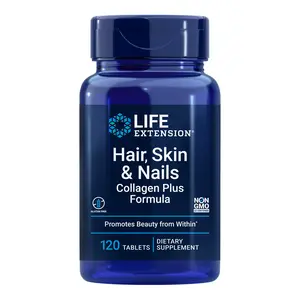 Life Extension Hair, Skin & Nails Collagen Plus Formula 120 Tablets