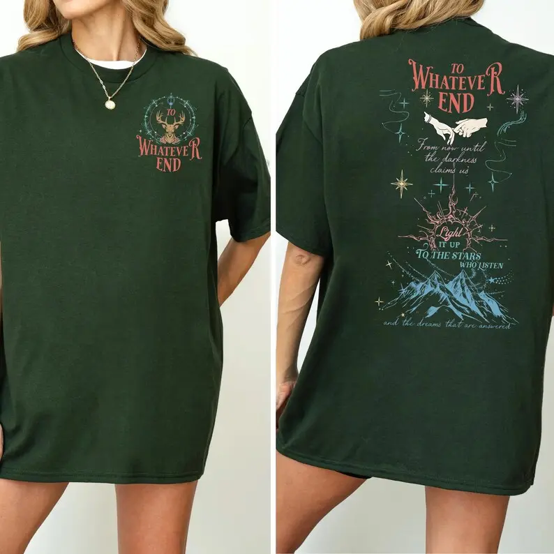 To Whatever End Throne Of Glass shirt, Aelin Quote Shirt, Terrasen The Thirteen T-Shirt, Terrasen TOG TShirt, Fantasy Shirts, The Thirteen