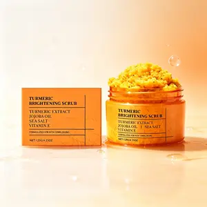 Turmeric Exfoliating Scrub – 120g Gentle Body Scrub with Turmeric, Jojoba Oil & Sea Salt for Smooth, Glowing Skin