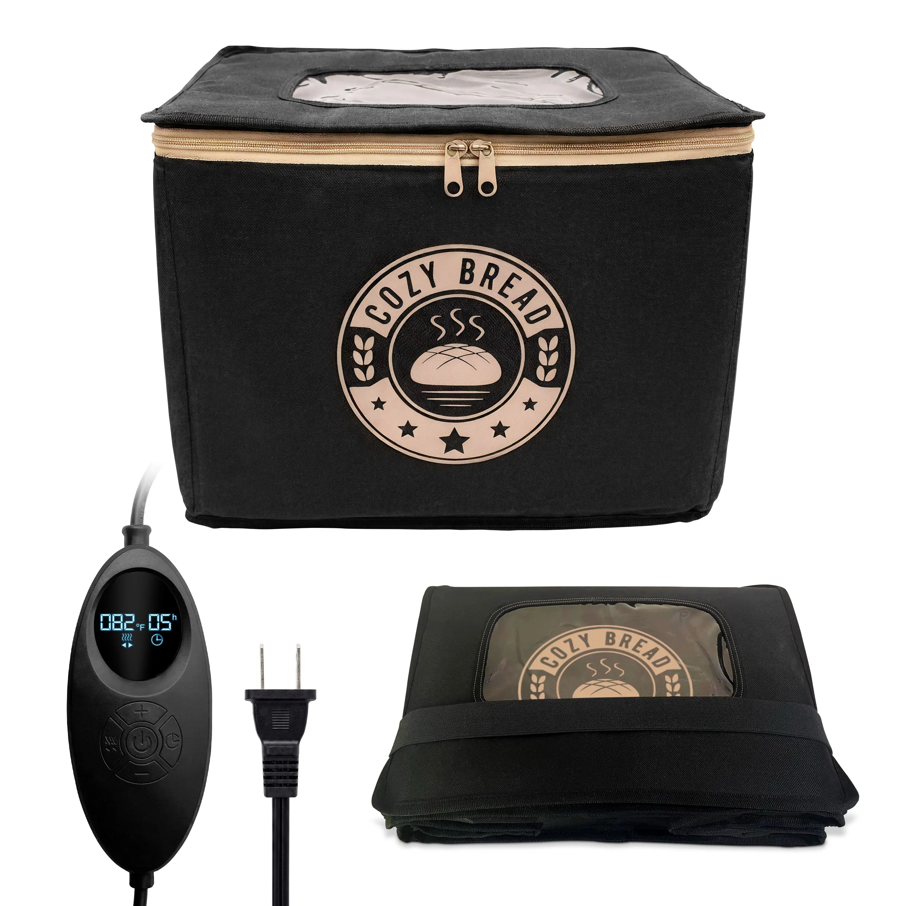 Cozy Bread® Proofer | Sourdough Proofing Box with Thermostat Control, Collapsible Bread Proofer for Dough Fermentation | USA Brand
