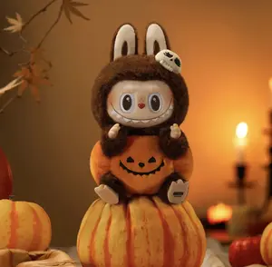 Pumpkin Labubu-THE MONSTERS（1PC）-Pop Mart Halloween Pumpkin labubu Plush Figure