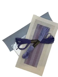 Needlepoint Bookmark Kit Purple and Lavender