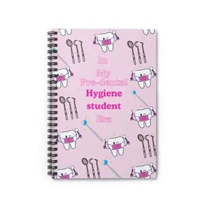 Dental hygiene student Spiral Notebook ruled notebook