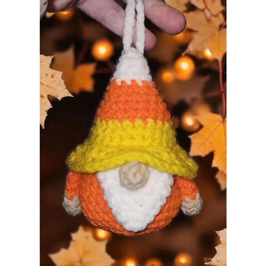 Amigurumi Crochet Candy Corn Gnome