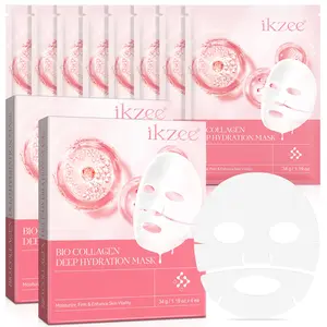Ikzee Collagen Face Mask, Hydrating Nourishing Mask For All Skin Types, Skincare Comfort Moisturizer