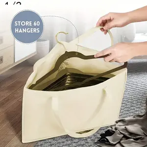 Space-Efficient Triangular Storage Bag with Handle, Modern Simple Closet Organizer, Ideal for Wardrobe, Laundry Area, Drying Rack