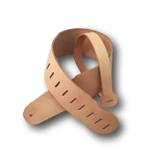 Adjustable DIY Leather Guitar Strap Kit - Personalize Your Own Guitar Strap - 8 oz Natural Russet Oak Leather