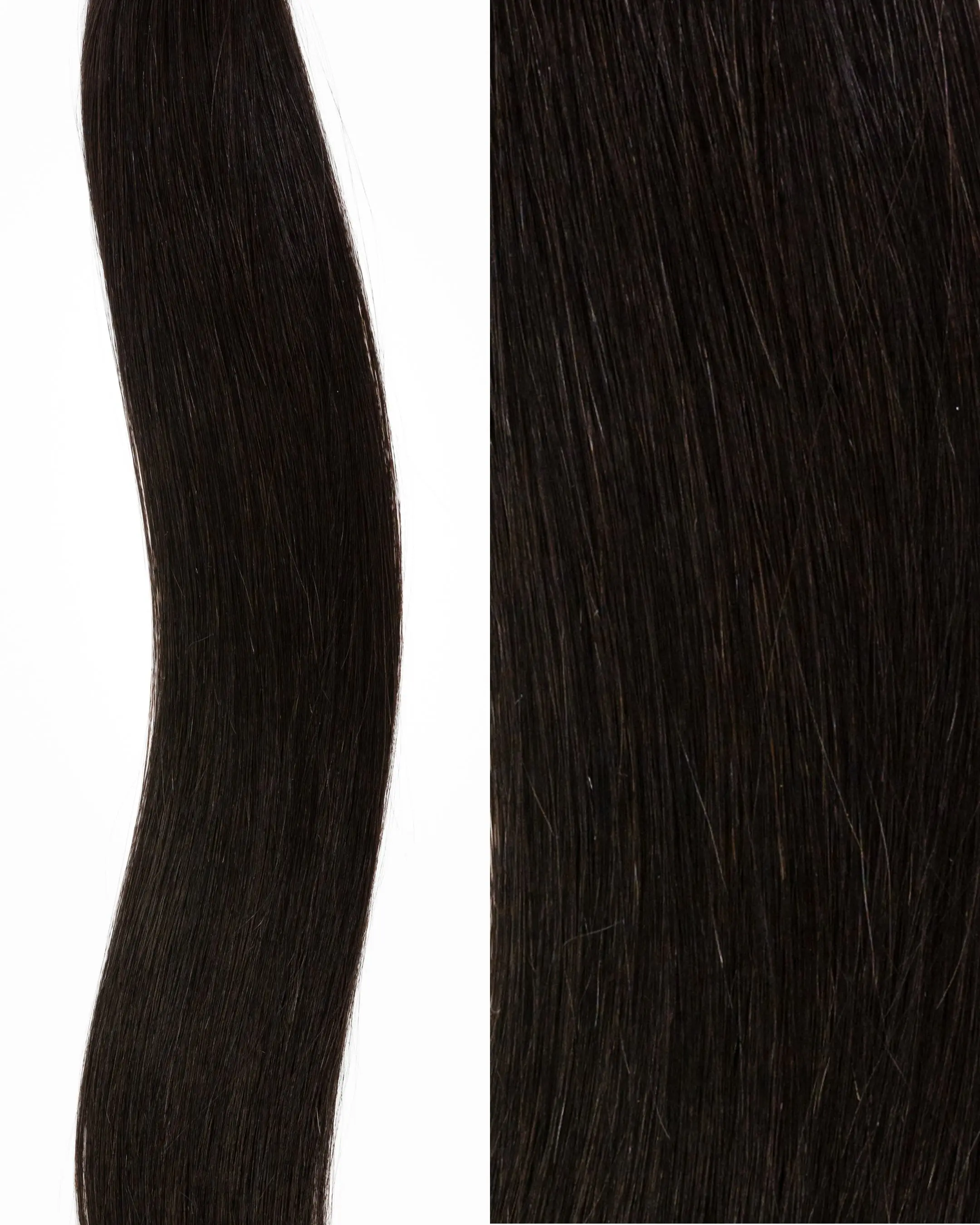 Tape Weft, Straight Jet Black/Darkest Brown #1B