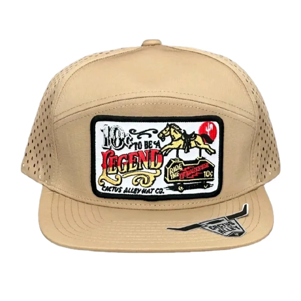 Cactus Alley Hat Co. Tan Cotton Hat - Stylish Outdoor Sun Protection Accessory for Adults