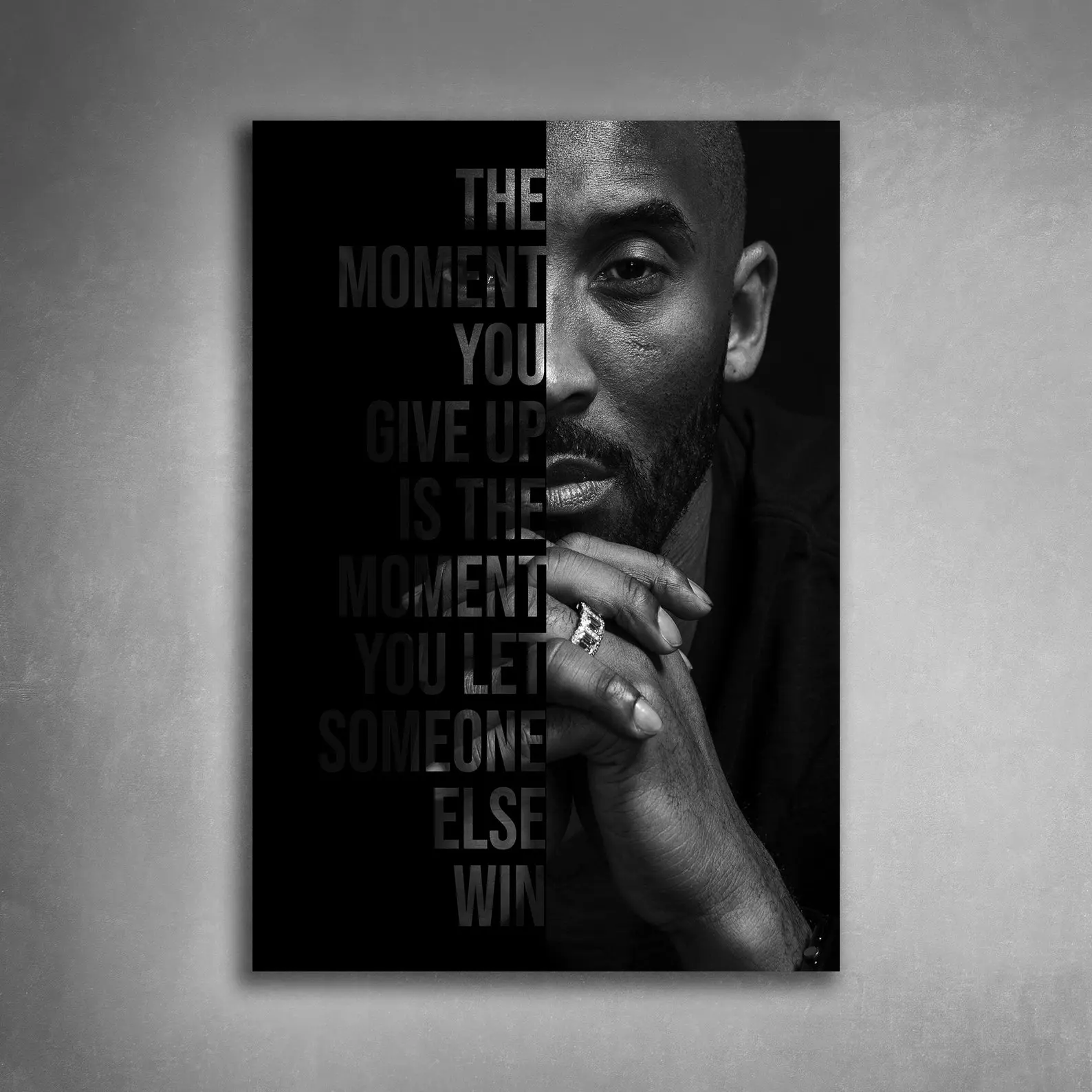 Kobe Bryant Motivational Glossy Poster, Unframed Basketball Wall Art Print
