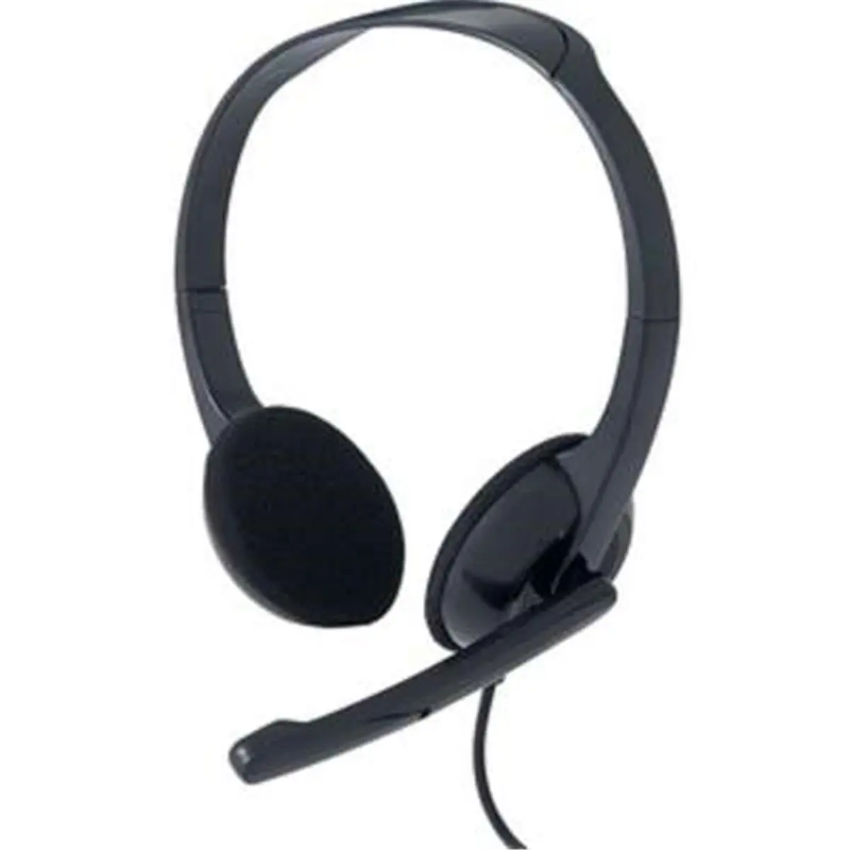 Verbatim 70721 Stereo Headphone with Microphone, Plug-N-Play Design, Cable Connection, Adjustable Earpads