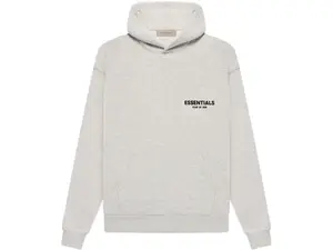 Fear of God Essentials Light Oatmeal Hoodie - Stylish & Versatile Casual Wear for Everyday Fashion