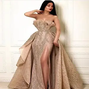 2025 New European and American Style Women's  Dunhuang Sexy Strapless Flared Long  Elegant Evening Gown dress even red