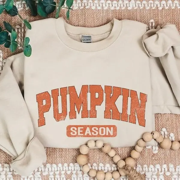 Retro Pumpkin Season Sweatshirt, Thanksgiving Gift Fall Gifts, Autumn Sweatshirt, Cute Fall Sweatshirt, Halloween Sweatshirts For Women, Fall Sweater, halloween sweater, Womenswear