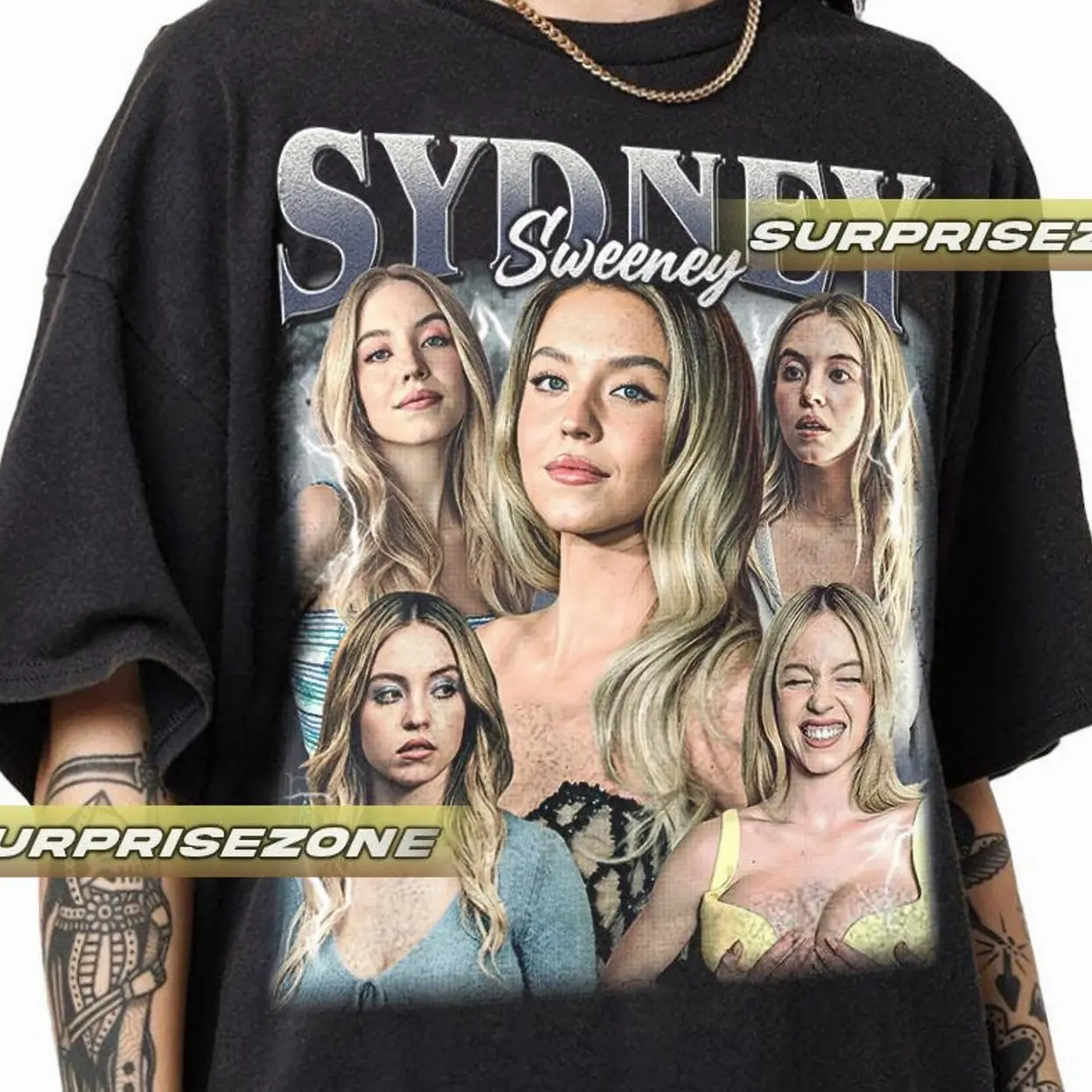 Sydney Sweeney Unisex Softstyle Vintage Shirt, Gift For Woman and Man Unisex T-Shirt