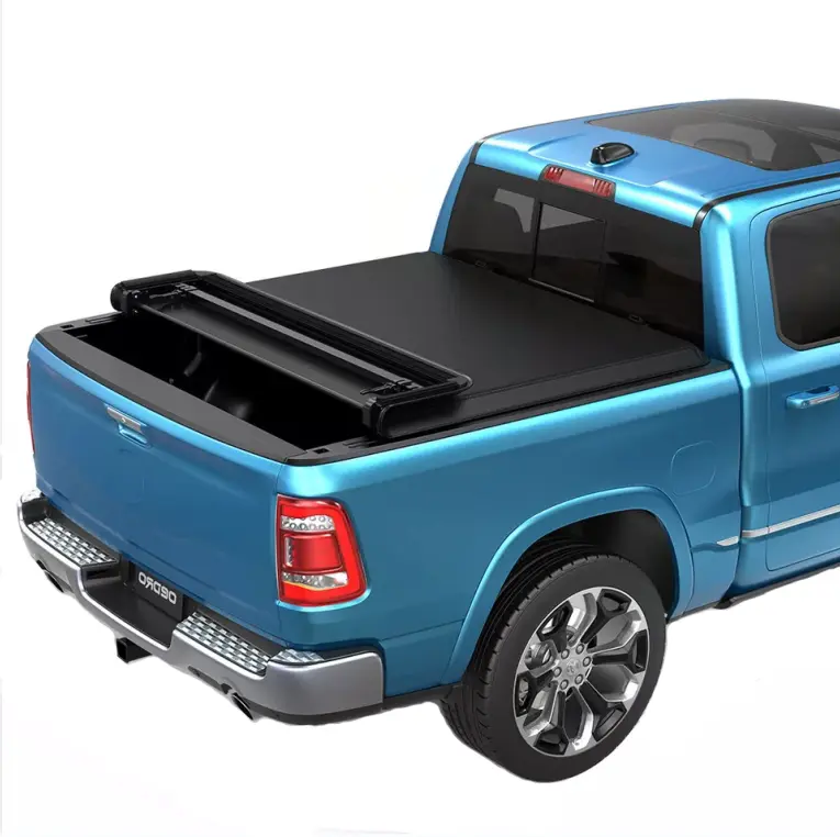 6 ft Soft Tri-fold Truck Bed Tonneau Cover Compatible with 2015-2022 Chevy Colorado/GMC Canyon Fleetside 6 Feet Bed Heavy Duty