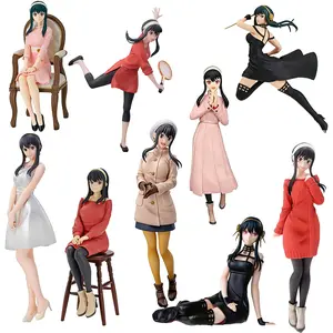 Spy X Family Yor Forger Anime Figure PVC Collectible Figurine Thorn Princess Sexy Assassin Waifu Model Toy Desk Decor Gift For Fans Collectors Anime Lovers Cosplay Display Cute Cool Sharp Gentle Kind Birthday Holiday Gift