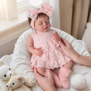 BABESIDE Lifelike Reborn Baby Dolls - 20 Inch Cute Realistic Newborn Baby Doll Sleeping Real Life Baby Dolls Girls with Accessories Set Gift Box for Kids Age 3+ Soft Cuddly Gift