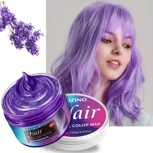 ROZINO Purple Hair Coloring Clay 120g Unisex Temporary Hair Color Wax for Daily Styling & Partial Embellishment Effects
