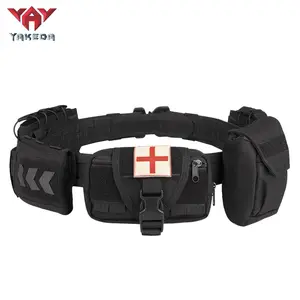 VT-2012 Tactical Battle Belt with Quick Release & Accessory Pouches - 7 in 1 Duty Belt for Men