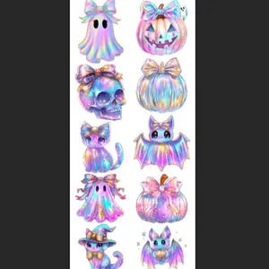 Iridescent Halloween Gangsheet 48"