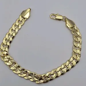 bracelet cuban link 8.3MM gold plated bracelet 8"inches fashion style fashion new style