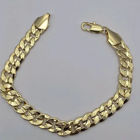 bracelet cuban link 8.3MM gold plated bracelet 8"inches fashion style fashion new style