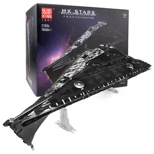 Mould King 21004 Super Star Destroyer Model, Eclipse-Class Imperial Star Destroyer Building Toy, 10368+Pcs Buildable Toy Model, UCS Assembly Awesome Toy Building Kit Large Collection