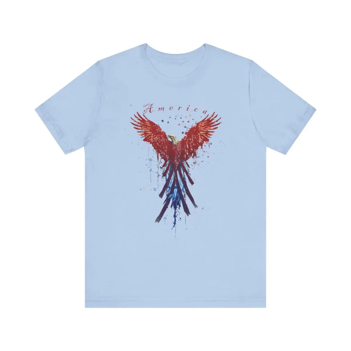 American Eagle USA - Unisex Jersey Short Sleeve Tee Casual Classic