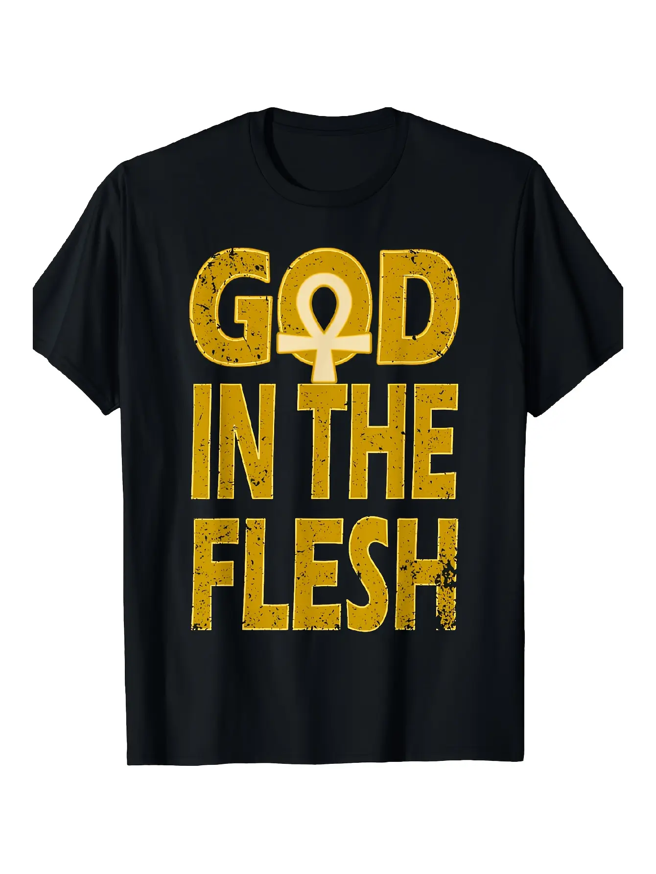 Men'S Tee Featuring Egyptian Kemetic Ankh Design w unisex soft cotton short sleeve t shirt, vintage graphic casual tee for men women teens, perfect birthday holiday gift for camping travel gym daily street  wear