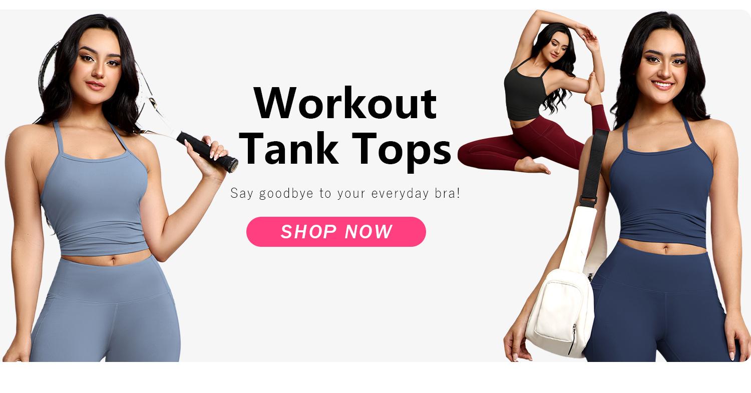 Women's 3-Piece Athletic Tank Top Set - Y-Back, Breathable Quick-Dry Knit Fabric, Built-In Bra Pads, Trending Cute Going Out Tops, Athletic Style, for Running & Fitness Enthusiasts, Cold Wash