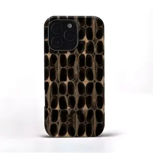 Luxury Crocodile Texture iPhone Case with Brown Faux Leather Finish | Compatible with iPhone 17 Pro / 16 Pro Max / 15 Pro Max / 14 Pro Max / 13 / 12 / 11 | 3-in-1 Shockproof Soft Case with Full Body Protection