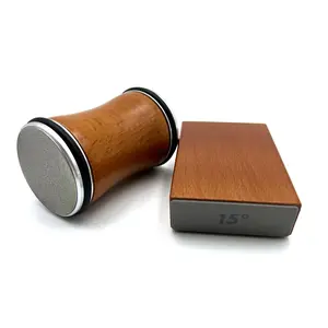 Knife Sharpener Roller, Rolling Knife Sharpener Kit,Roller Knife Sharpener,15 & 20 Degree Upgraded Magnetic Wood Base,Gripable Body