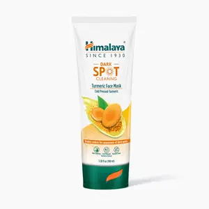 Himalaya Dark Spot Clearing Turmeric Face Mask, Refreshing Face Mask to Reduce the Look of Dark Spots with Cold-Pressed Turmeric & Licorice Extract to Cleanse Away Impurities, 3.38 fl oz (100 mL)