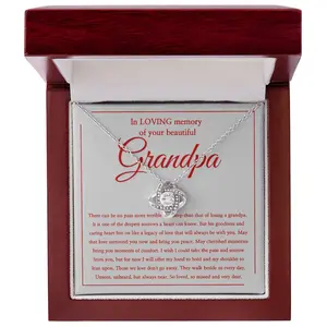 Honor Your Grandpa’s Wisdom With This Sterling Silver Necklace, A Heartfelt Keepsake To Celebrate His Legacy And Cherish His Memory - LK28