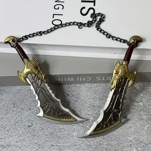 5.1inch 13cm Mini Metal Durable Katana Sword Figure Model Anime Game Steel Ninja Knife Blade Axe Real Size Japanese Katana Original Samurai Sabre Figurine Model Gift Handheld