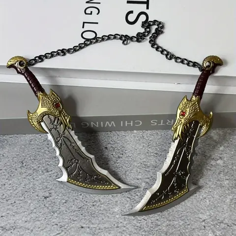 5.1inch 13cm Mini Metal Durable Katana Sword Figure Model Anime Game Steel Ninja Knife Blade Axe Real Size Japanese Katana Original Samurai Sabre Figurine Model Gift Handheld