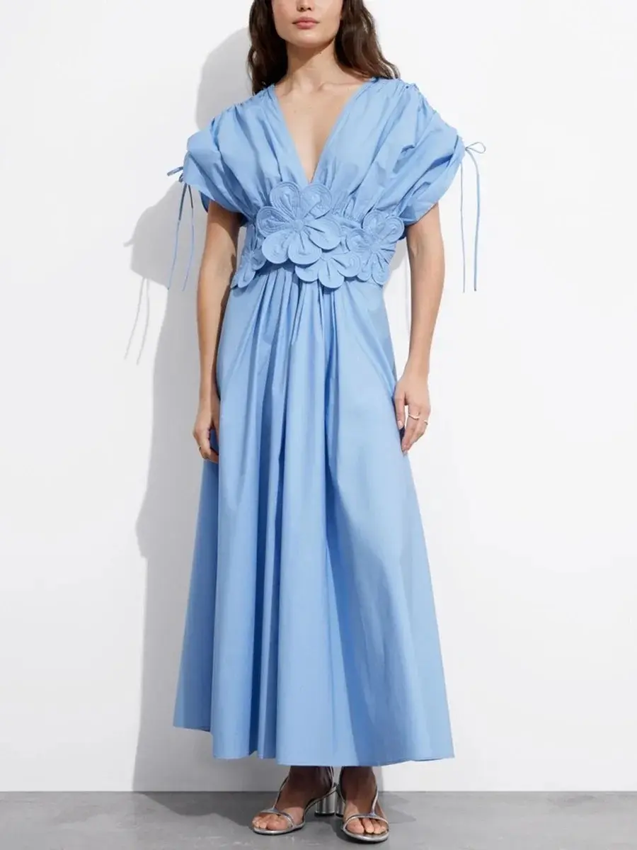 Blue swarovski dress - TikTok Shop