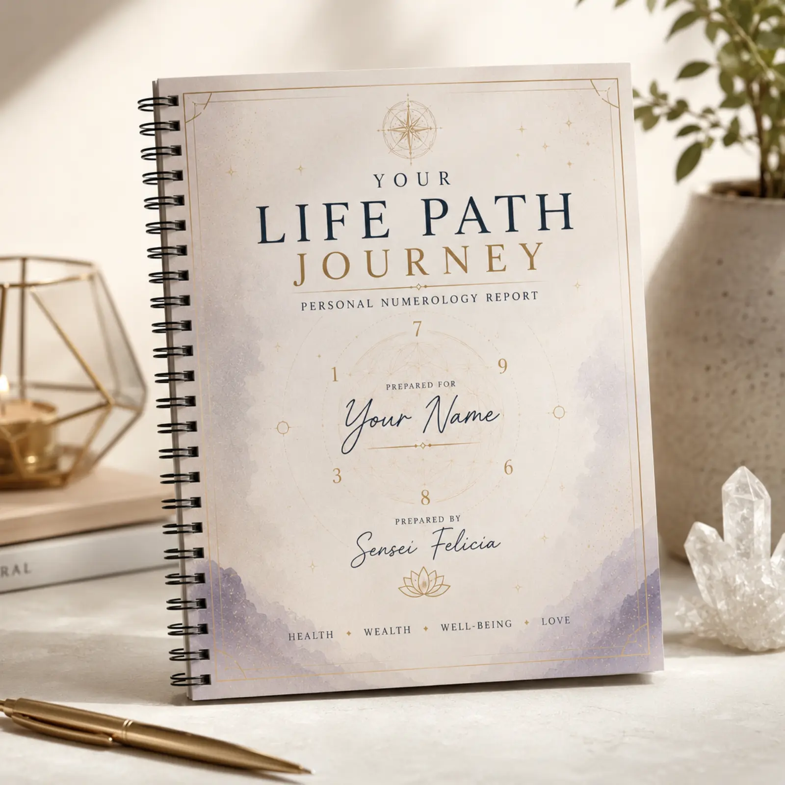 Personalized Life Path Numerology Guidance Report | Printed & Bound Self-Discovery Reading with 15-Minute Life Path Call