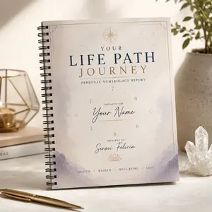 Personalized Life Path Numerology Guidance Report | Printed & Bound Self-Discovery Reading with 15-Minute Life Path Call