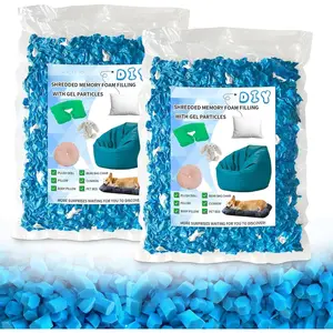 10lbs Bean Bag Filler, Pillow Bean Bag Stuffing Filling, Shredded Memory  Filling, Punching Bag Filler,  Refill for Pouf/Ottoman Stuffing/Couch/Boxing Bag, Added Gel Particles