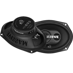 Massive Audio MX693 6x9" 3-Way 60 Watts RMS Coaxial Speakers with Heavy Gauge Steel Baskets & High-Energy Y30 Magnets for Durability and Sound Quality
