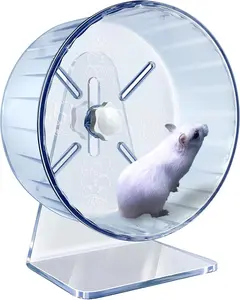 Silent Hamster Exercise Wheel Pet Toy Golden Bear Adjustable Height running dismountable