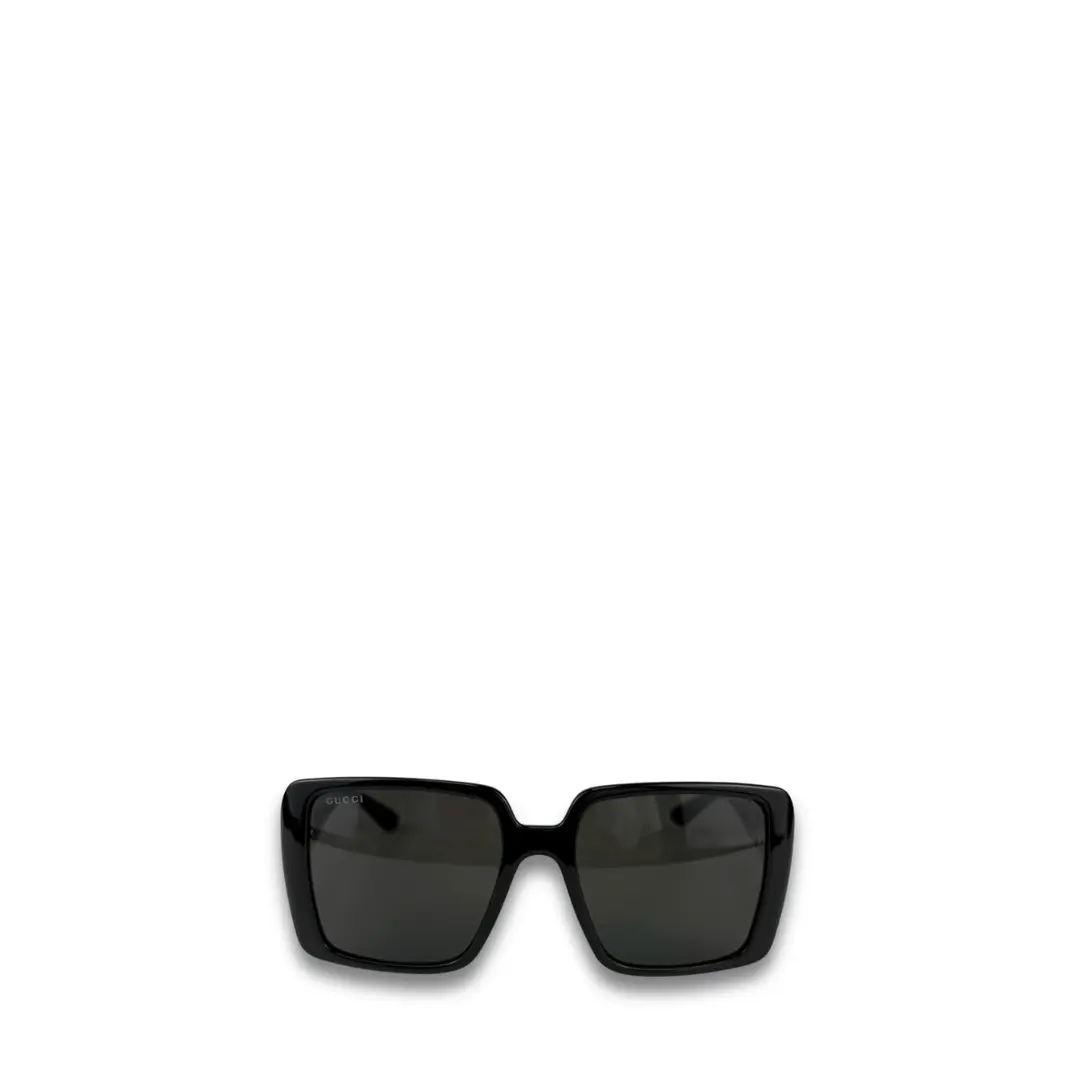 Pre-owned Gucci Black Oversized Square Sunglasses
