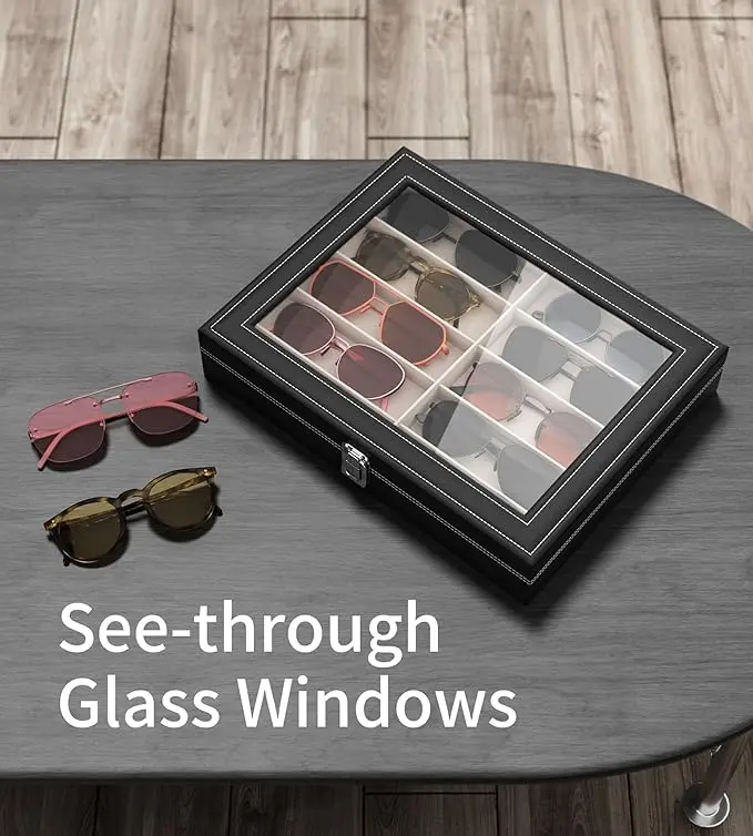 10 Slots Sunglass Organizer for Multiple Pairs of Eyeglass Storage Sunglass Storage 10/30 Slots Sunglass Organizer For Multiple  main image 4