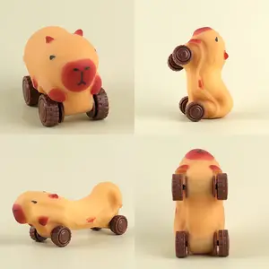 Capybara Lala Car Nibble Fun Small Car Boys and Girls Transforming Sliding Car Toy Children's Stress Relief Gadget