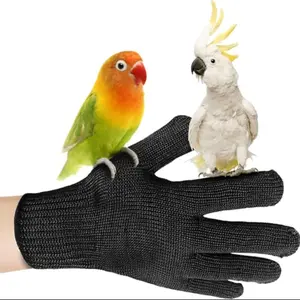 Bird Training Anti-Bite Gloves, Durable Hand Grips for Small Animals, Hamsters, Squirrels, Parrots, Cockatiels, Macaws, Pet Feeding Tool