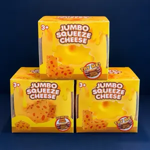 Jumbo Squeeze Cheese Squishy Toy – Slow Rising Stress Relief Fidget Giant