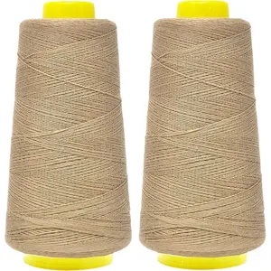 Mandala Crafts Mercerized Cotton Thread for Sewing Machine Hand Sewing - 50WT Cotton Cone Sewing Thread - 50S/2 Machine Quilting Thread Cotton Embroidery Thread